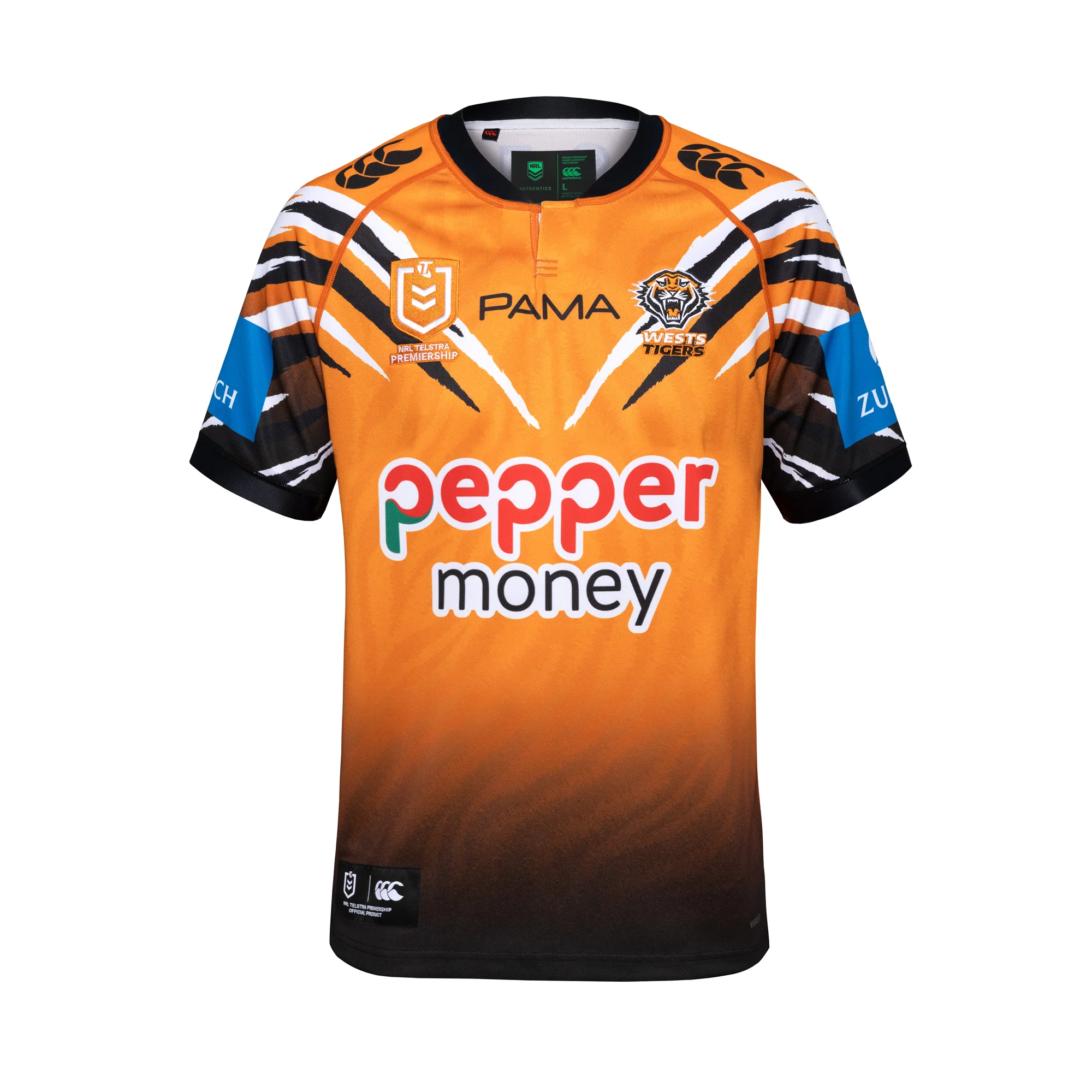 Wests Tigers 2026 On-Field Home jersey