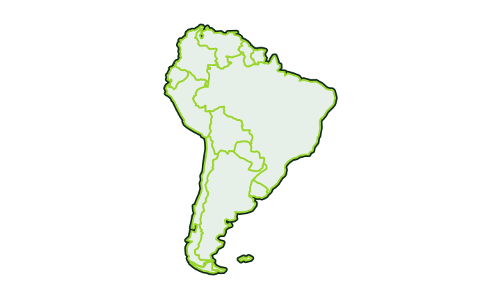 Map of South America